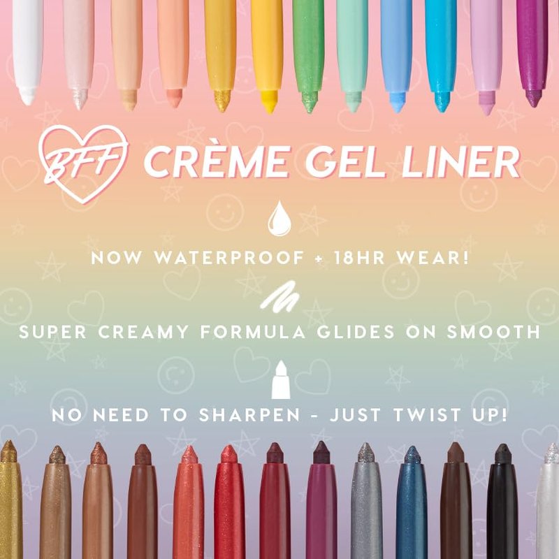 ColourPop BFF Crème Gel Liner - Waterproof High-Pigment Eyeliner Pen for 18-Hour Wear | Sunnyvale (0.01 oz)