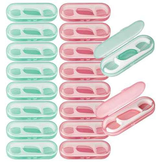 Travel Floss,160 PCS Portable Flossers Dental Picks,16 Pack Individually Cases with Flossing Pick,Floss Sticks for Adults Teeth Cleaning, Sealed Storage Ideal for Family, Hotel, Trip