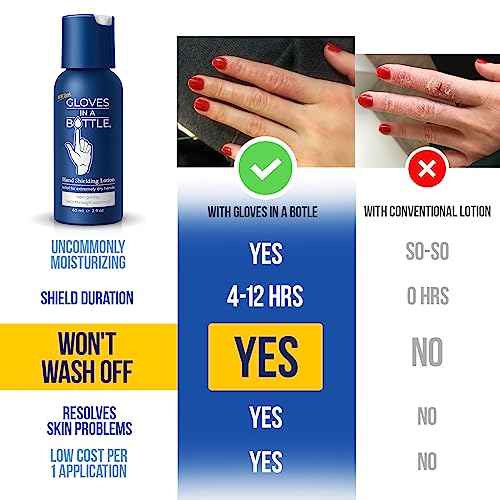 Gloves In A Bottle Hand Lotion for Nurses ? Best Travel Hand Cream for Dry, Cracked Hands, Eczema & Psoriasis Relief ? Silicone Glove Hand Lotion for Healthcare Workers ? 2 oz