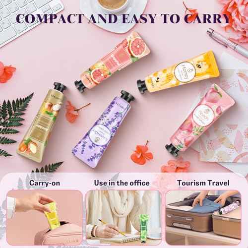 120 Pack Hand Cream Gift Set, Travel Size Lotion, Mini Hand Creams, Teacher Appreciation Gifts, Hand Cream for Dry Cracked Hands, Bulk Christmas Gifts for Coworkers Adults Women Nurse