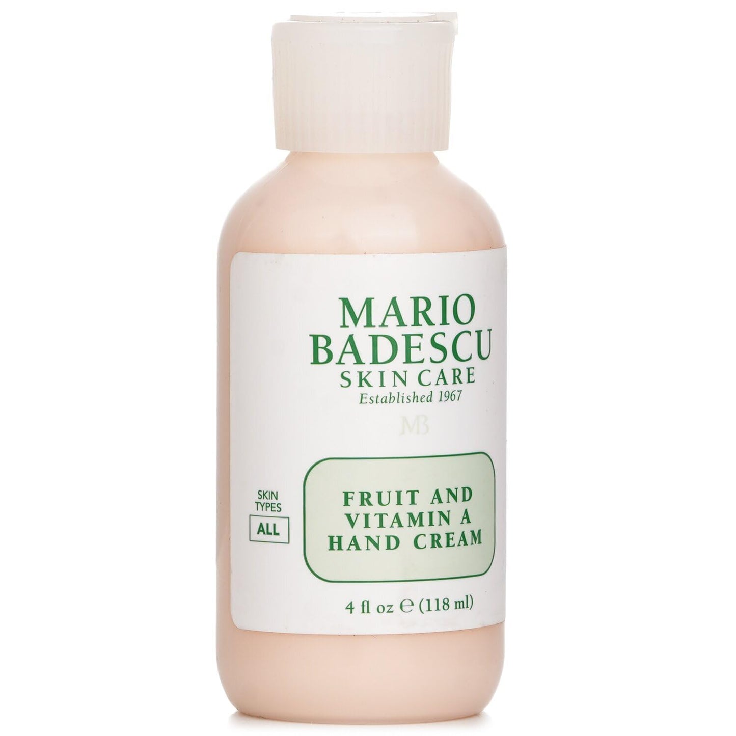 Mario Badescu Fruit and Vitamin A Hand Cream - Lightweight Hand Lotion for Dry Skin- Moisturizer Infused with Alpha Hydroxy Acids for Softer, Smoother Skin, 4 Fl Oz
