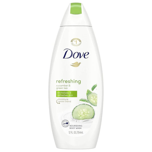 Dove Body Wash - Go Fresh Cucumber & Green Tea | 12 Ounce (3 Pack)