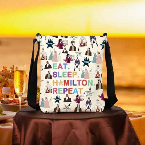 WCGXKO Musical Lover Gift Musical Character Zipper Pouch Makeup Bag (SLEEP HA XK)