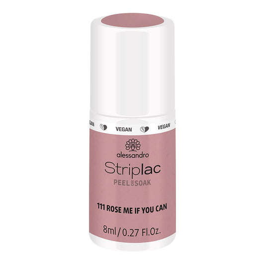 Alessandro Striplac Peel or Soak Nail Polish - Quick Dry, Long-Lasting, Vegan - Rose Me If You Can, 0.27 oz