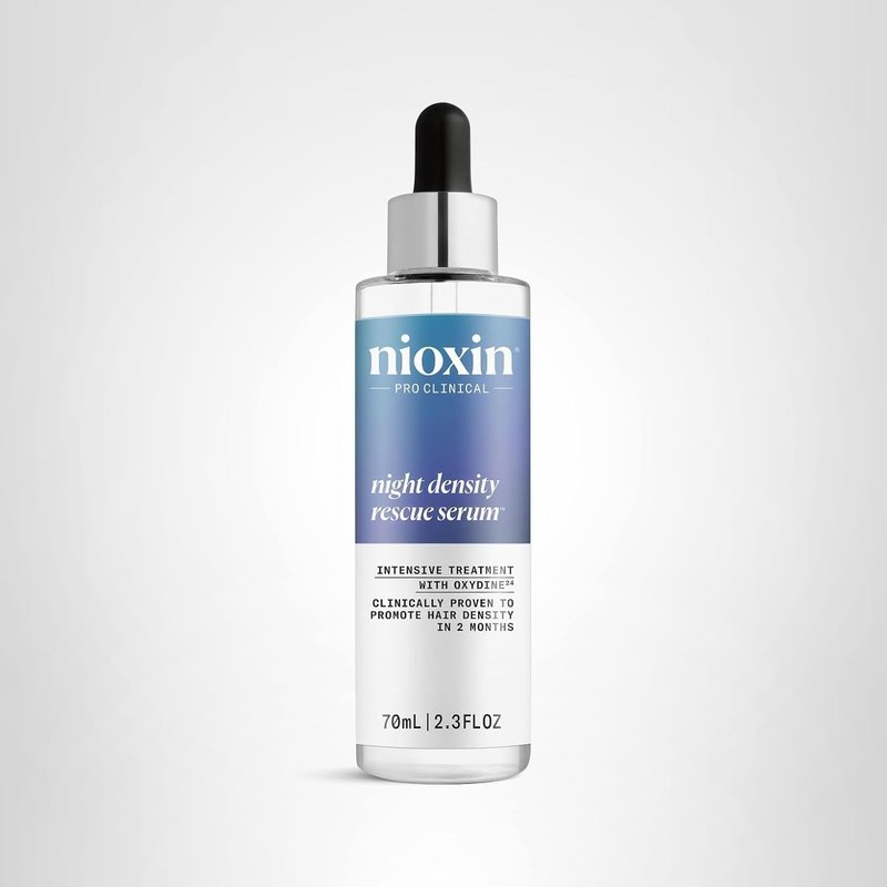 Nioxin System Kit 2, Cleanse, Condition, & Treat the Scalp for Thicker & Stronger Hair, 3 Month Supply + Night Density Rescue, Overnight Leave-in Antioxidant Serum for Hair Density and Thickness