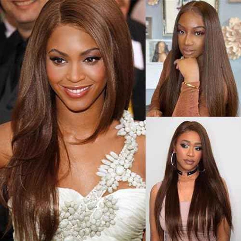 Bundles Human Hair 22 24 26 Inch Straight Dark Brown Color 4 Chocolate Brown Human Hair Bundles 11A Unprocessed Brazilian Virgin Hair Quick Weave for Black Women