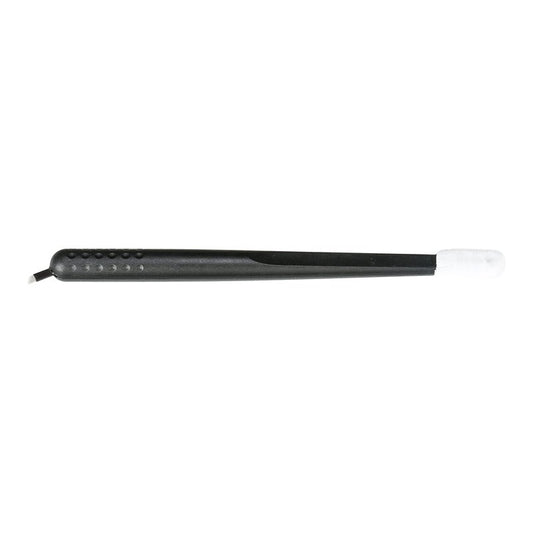 PACK OF 10 - Mellie Microblading Disposable Microblading Pen with Pigment Sponge Disposable Tool For Creating Eyebrows Microblading Supplies (Black, C14 .15mm Nano)