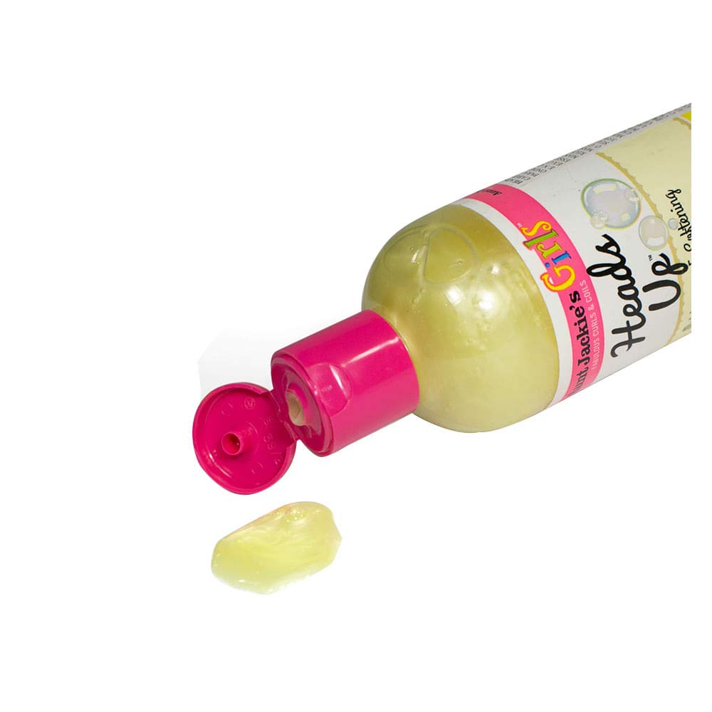 Aunt Jackie's Kids Heads Up Moisturizing and Hair Softening Shampoo for Naturally Curly, Coily and Wavy Hair, 12 oz