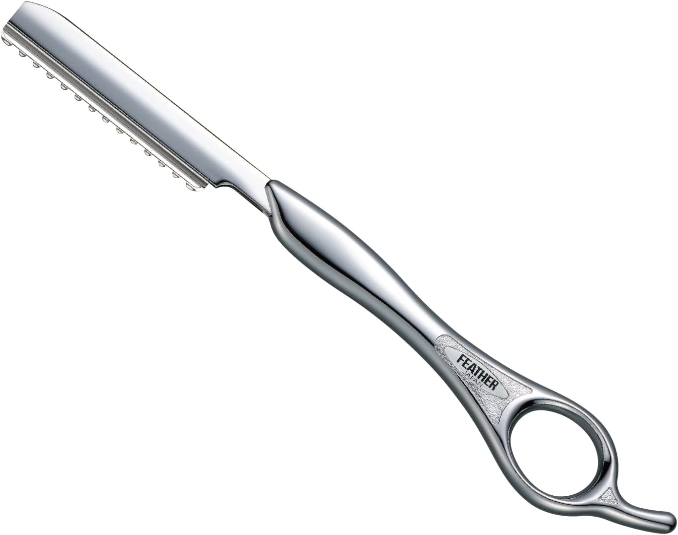 Feather Razor - Precision Shaving Tool | 18.6 cm Length, Silver Finish
