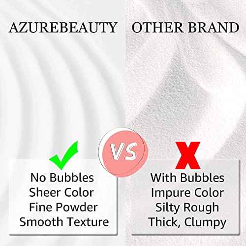 AZUREBEAUTY Clear Dip Powder for Nails, Essential Dipping Build Powder for 28+ Long-Lasting Nail Art Manicure Salon DIY at Home with Transparent Crystal Color, 28g/1Oz