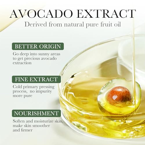 Avocado Skin Care Set, 6-In-1 Skincare Gift Set For Women Girls - Cleanser, Serum, Face & Eye Cream, Toner, Lip Balm, Face Skin Care Set For Women, Anti-Aging Skin Care Kit Smooth Firming Skin