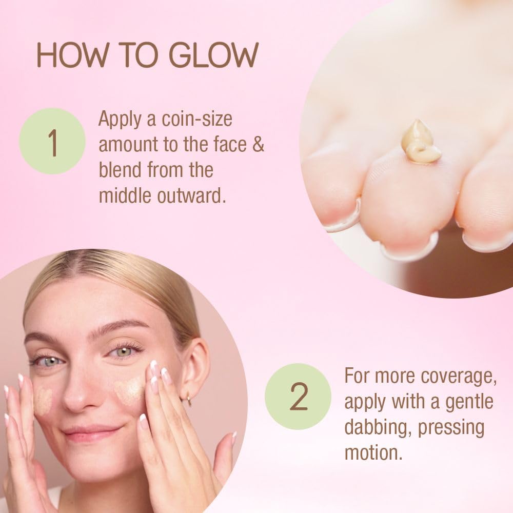 Pixi H2O SkinTint | Tinted Face Gel Moisturizer | Lightweight Hydrating Coverage with Hyaluronic Acid | Evens Skin Tone & Reduces Redness | Oil-Free Dewy Finish | Vanilla | 1.2 fl oz