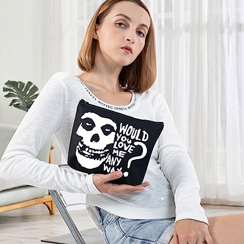 BWWKTOP Music Band Album Cosmetic Makeup Bag Song Lyrics Gift Would You Love Me Anyway Makeup Zipper Pouch Bag Singer Merchandise (Would you love)