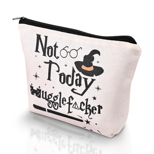Magic Wizard Makeup Bag Funny Not Today Cosmetic Bag Gifts for Girl Sister Women