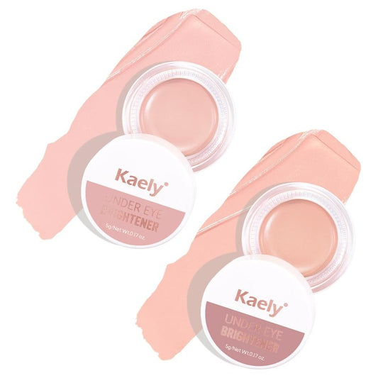 Under Eye Brightener Concealers - Full Coverage Peach Color Corrector for Dark Circles | 2 Pcs, Waterproof, Pink