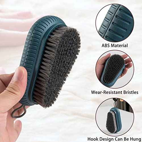 2 Pcs Nail Brush for Cleaning Fingernails, heavy Duty Finger Nail Scrub Brush Hand Scrub Brush with Hanging Rope, Narrow Bristles Fingernail Brush for Cleaning and Scrubbing Fingernails and Toes