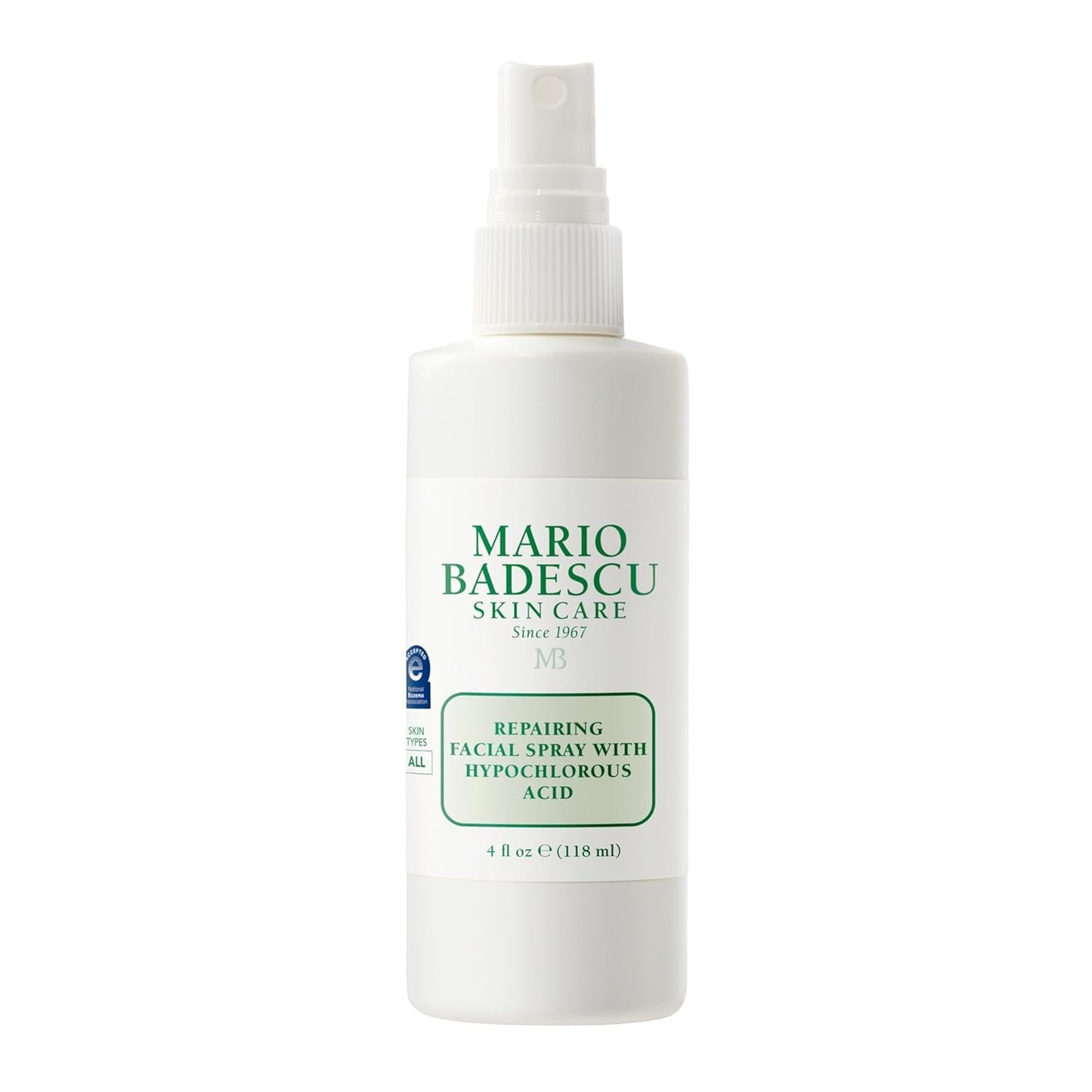 Mario Badescu Facial Spray Bundle | Hydrating Aloe, Rose Water & Herbs Mist + Repairing HOCl Facial Spray with Hypochlorous Acid | Soothes, Hydrates & Reduces Redness | Non-Irritating, Fragrance-Free