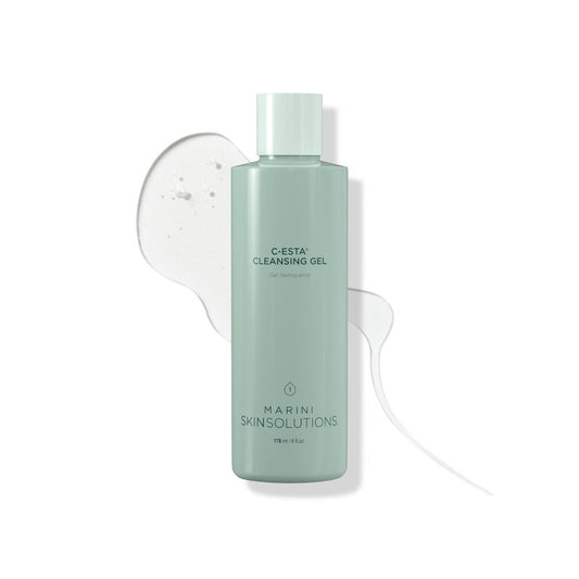 Marini SkinSolutions C-ESTA Cleansing Gel - Vitamin C Face Cleanser with DMAE - Cruelty Free - Made in the USA - 6 fl oz