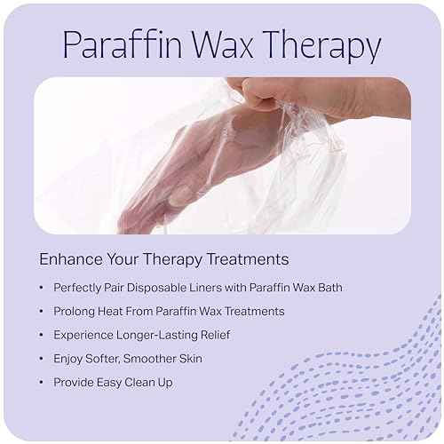 Therabath Disposable Mitt and Boot Liners, for Arthritis and Skin Therapy, Paraffin Wax Liners for Hands and Feet, Use with Insulated Mitts and Boots, for Home and Spa, Made in the USA, 100 Count