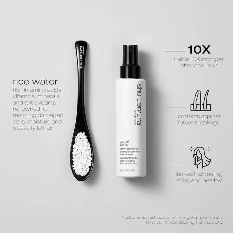Izumi Tonic Rice Water Hair Treatment - Strengthening & Thickening Leave-In Formula for Damaged Hair | Hydrating & Repairing