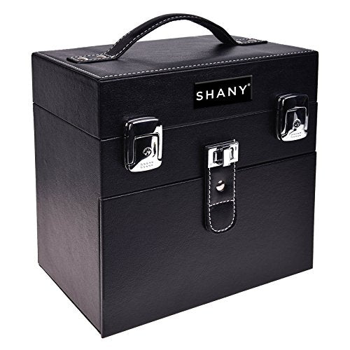 SHANY Color Matters - Makeup Travel Case Nail Accessories Organizer and Makeup Train Case - Makeup Storage Box - Black