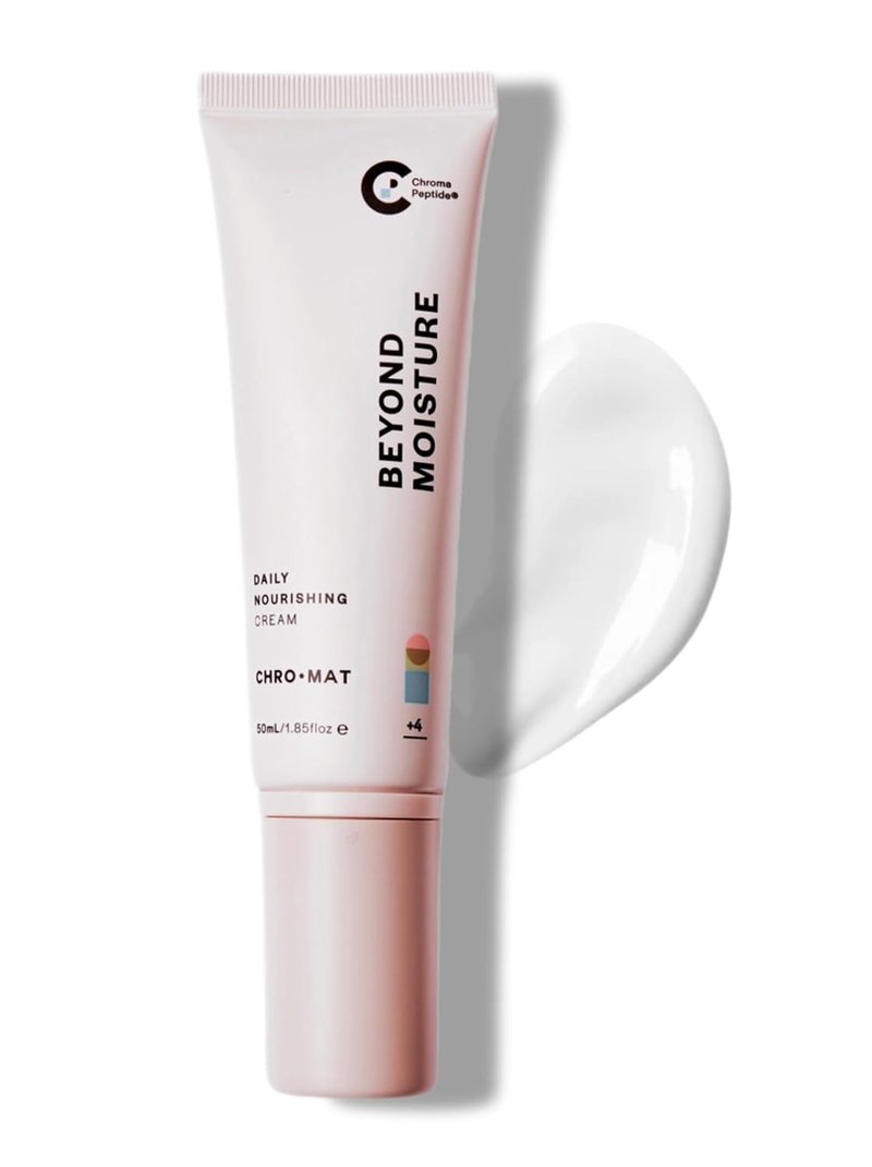CHROMAT Beyond Moisture Peptide Moisturizer for Face - 50mL Daily Nourishing Cream with Hyaluronic Acid for Deep Hydration - Multi Peptide Face Cream for Anti-Aging & Skin Tone