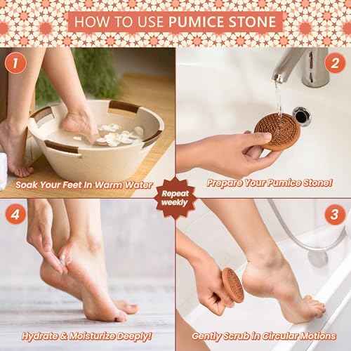 Natural Terracotta Pumice Stone for Feet ? Handcrafted Foot Scrubber & Callus Remover with Gentle Exfoliation and Ergonomic Design for Smooth, Soft & Refreshed Feet ? for a Spa-Like Pedicure