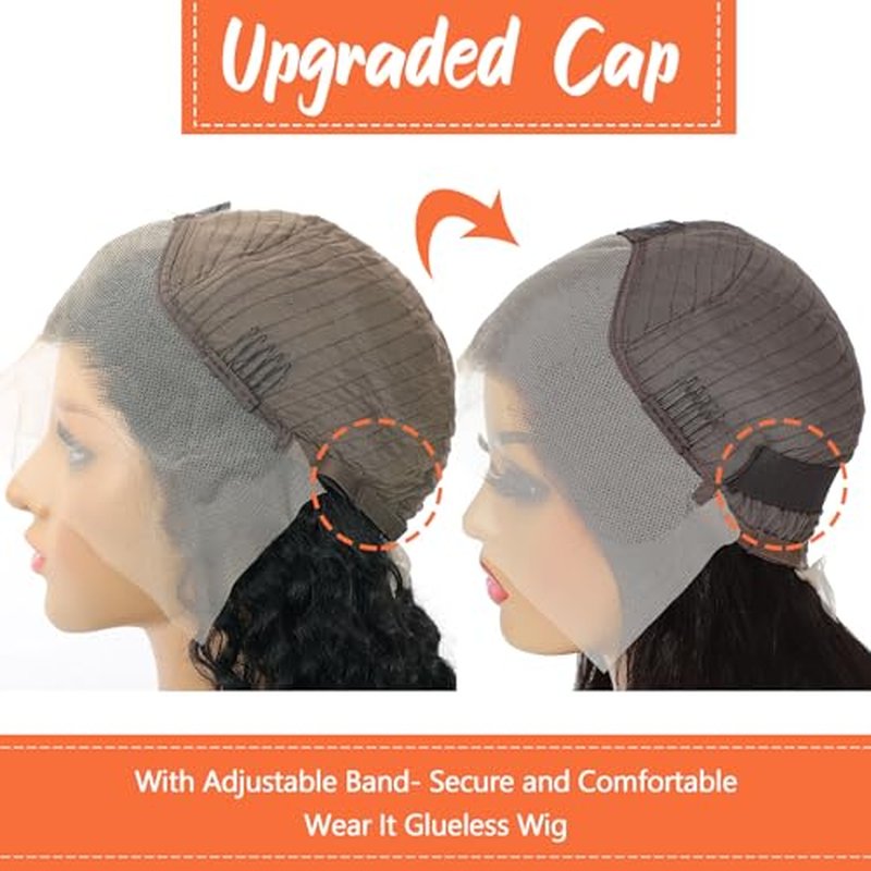 Wavy Bob Wig Human Hair 13x4 Lace Front Wigs Human Hair Pre Plucked Glueless Wigs Human Hair 12 Inch Short Bob Wigs Brazilian Body Loose Wave Wear and Go Human Hair Wig