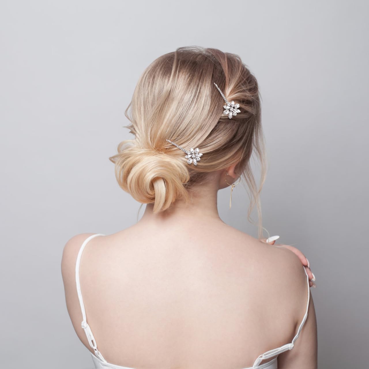 Lurrose Rhinestone Bobby Pins: Decorative Bobby Pins for Women's Hair - Bridal Hair Clip for Women Girls