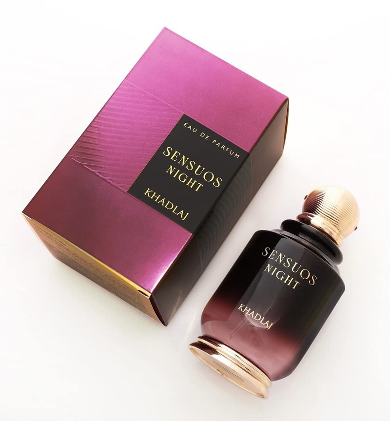 Khadlaj Sensuos Night Eau de Parfum Spray for Unisex, 3.4 Ounce