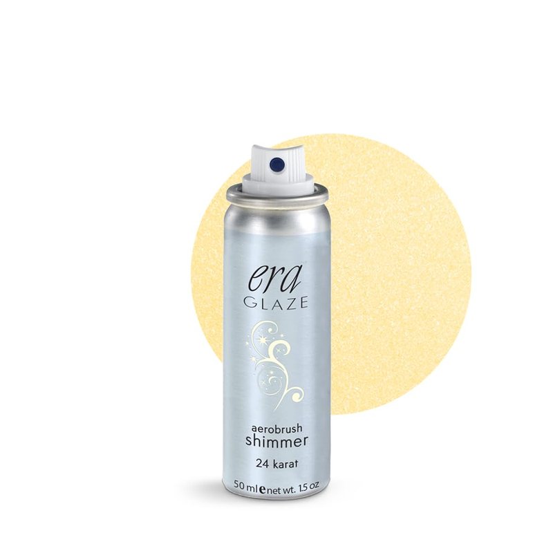ERA Beauty Glaze Spray Makeup - 24 Karat Shimmer Finish for Professional Airbrush | 1.5 Ounce
