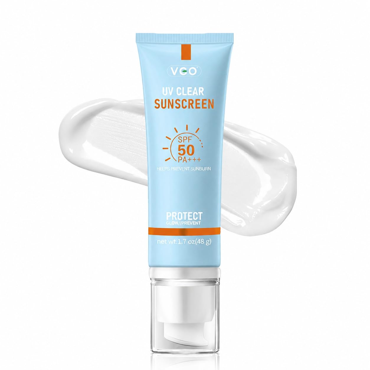 VGO Mineral Sunscreen for Face, Reef Safe Sunscreen, Oil-Free Face Moisturizer with SPF 50, Broad-Spectrum UVA/UVB Protection, Lightweight, Non-Comedogenic, Travel Size (2 pack)