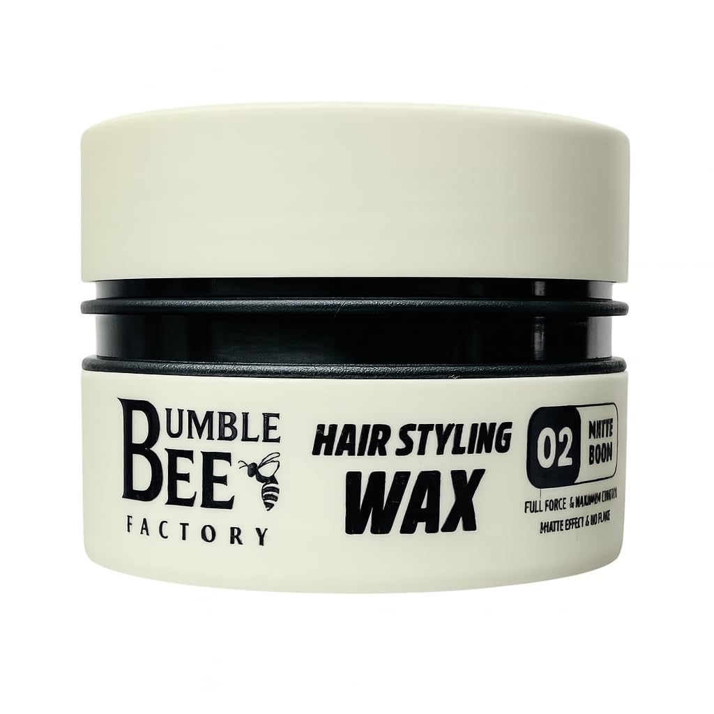 BUMBLE BEE Hair Styling Wax, 4 Styles, Firm Hold, Natural Finish (150 ml, 02 White (Matte))
