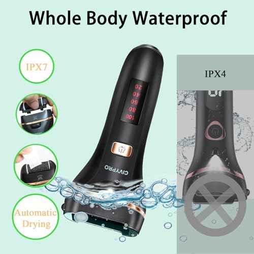 Electric Foot Callus Remover- Long Service Time, Rechargeable Electronic Foot File- Ideal Gift, Professional Pedicure Tools, Waterproof Foot Scrubber, Pedicure Kit Feet Care for Dead Skin (Black)