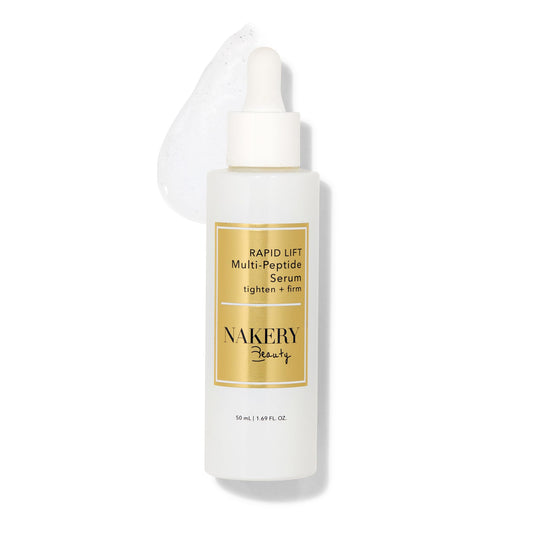 Nakery Collagen Peptide Serum for Women - Rapid Lift Face Serums for Anti Aging Face Tightening and Lifting - Multi Peptides Collagen Serum for Face & Crepey Skin to Firm Wrinkles & Sagging Skin