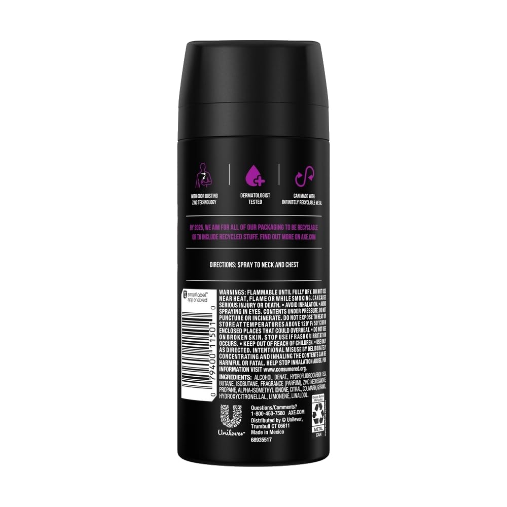 Axe Excite Body Spray, 4 Ounce -- 12 Pack