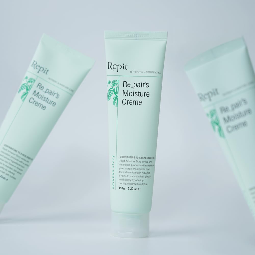 Repit Repair's Moisture Creme offers intensive Moisture and Shine For Damaged Frizzy Dry Hair and Chemically Treated Hair | RepitUSA
