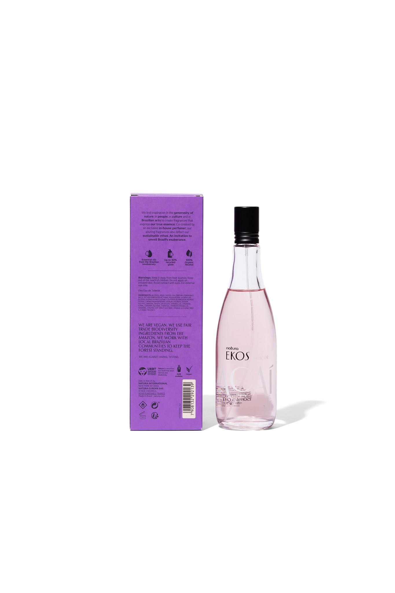 natura Ekos Body Mist Maracujá - Frescor Eau de Toilette For Women - Long Lasting Fragrance Notes of Passion Fruit, Musk & Sandalwood - Tropical Citrus & Woodsy Women’s Perfume 150 ml