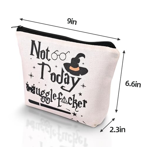 Magic Wizard Makeup Bag Funny Not Today Cosmetic Bag Gifts for Girl Sister Women
