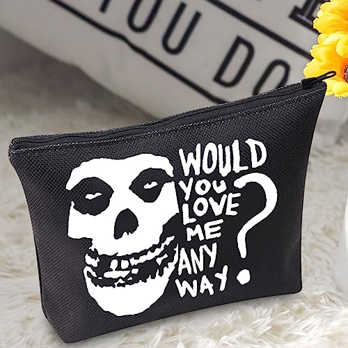BWWKTOP Music Band Album Cosmetic Makeup Bag Song Lyrics Gift Would You Love Me Anyway Makeup Zipper Pouch Bag Singer Merchandise (Would you love)
