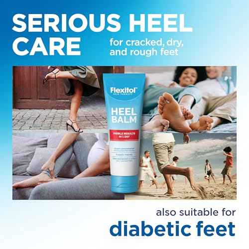 Flexitol Heel Balm, Rich Moisturizing & Exfoliating Foot Cream, Original Version, 4 Oz