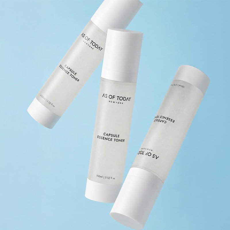 AS OF TODAY Capsule Essence Toner | Hydration, Soothing, Skin Barrier & Even Tone | With Niacinamide, Jojoba Oil Capsules, Scutellaria & D-Panthenol | Clean Beauty