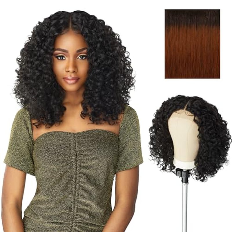Sensationnel Butta Lace Wigs - Unit 5 Extra Wide 5 Inch Deep Parting Synthetic Preplucked Hairline Glueless Lacefront (T4/COPPER)