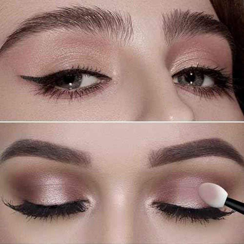 Dual Sides Disposable Eyeshadow Applicators,120Pcs Sticks With Sponge Tip, 6.2cm/2.4 Inch Brush for Eye Makeup - Women and Girls