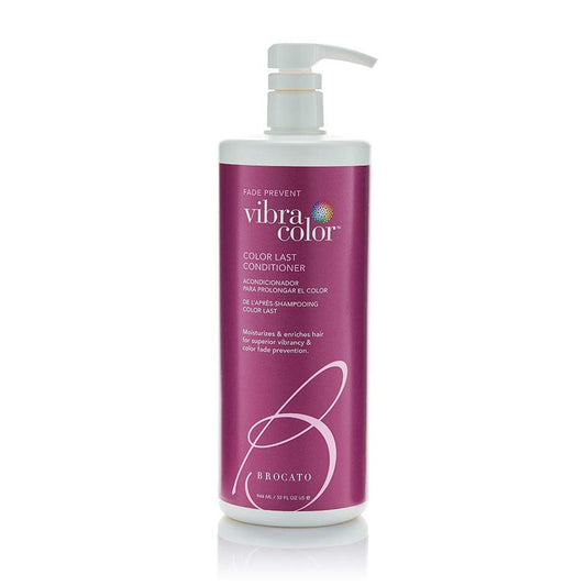 Brocato Vibracolor Color Last Conditioner, 32 Oz. | Color Safe Conditioner for Colored Hair | Prevents Fading and Extends the Life and Brilliance of Color Treated Hair | No Sulfate or Parabens