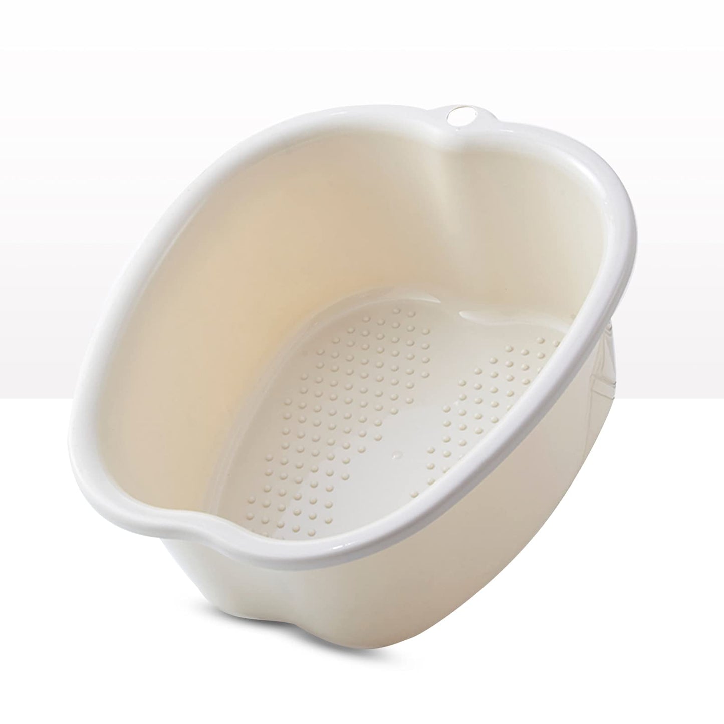 AMOBON Foot Soaking Bath Basin: Plastic Foot Spa Basin for Soaking Feet - Foot Soaking Tub with Massage Dots - Roomy Foot Soak Bucket for Water Spa and Foot Massage (Purple)