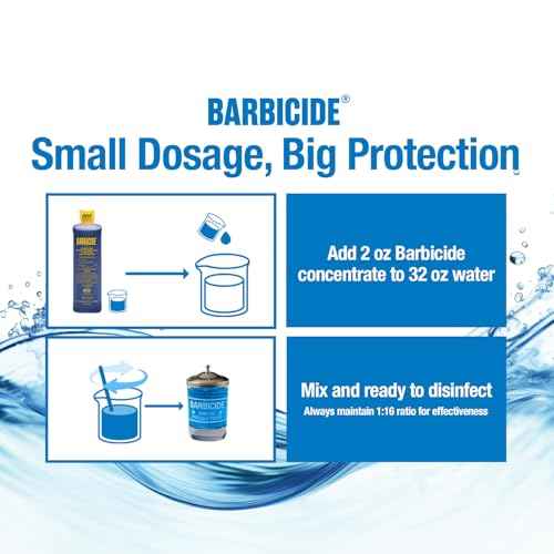 BARBICIDE Disinfecting Jar ? Durable Glass Immersion Container with Stainless Steel Lid and Tray ? Professional Salon, Spa & Barber Tool Sanitizer for Combs, Brushes & Implements - (Small - 4 Fl Oz)
