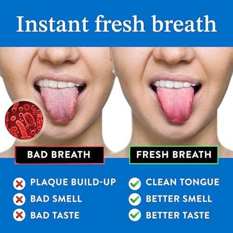 Mouthology Tongue Scraper (2 Pack), Reduce Bad Breath (Travel Cases Included), Stainless Steel Tongue Cleaners, Metal Tongue Scraper, Tongue Scraper for Adults - Fresher Breath in Seconds