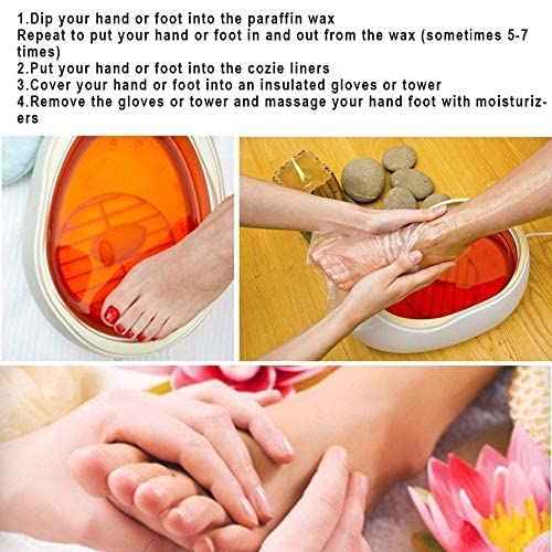 Paraffin Bath Liners for Foot Pedicure Hot Spa Wax Treatment, Larger Thicker Thermal Therapy Feet Covers Bags Plastic Socks Liners