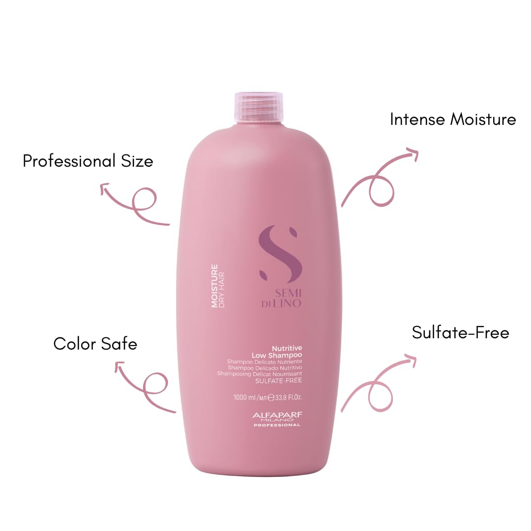 Alfaparf Millano Semi di Lino Moisturizing Shampoo for Dry Hair 33.8 fl oz